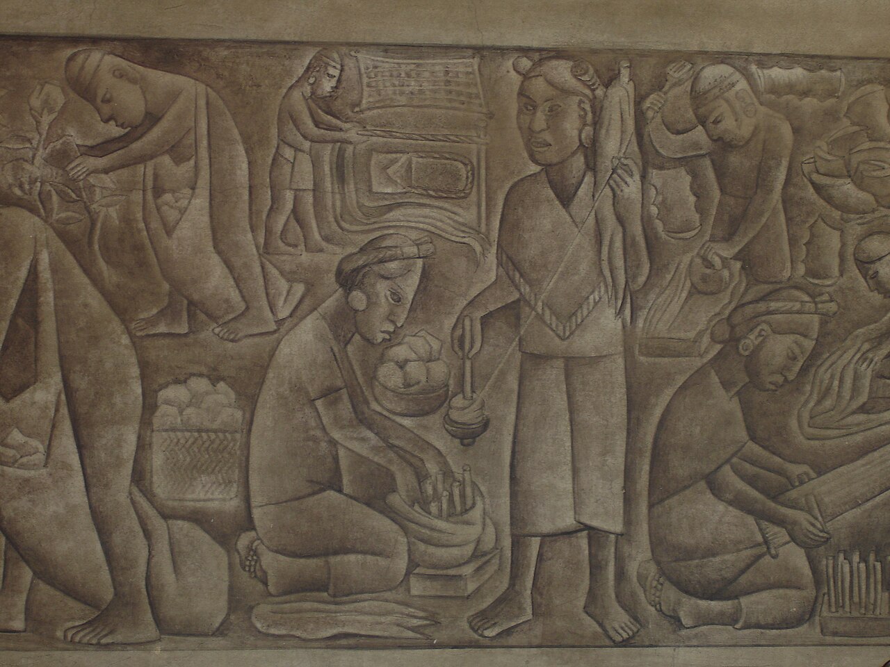里维拉纺织壁画