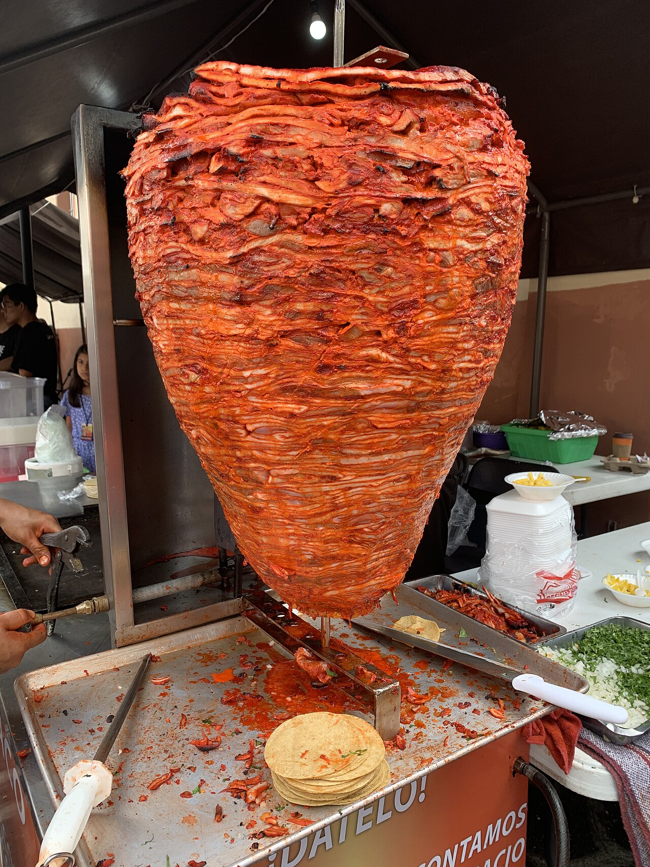 切肉现场